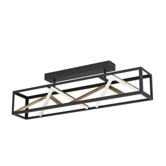 Penela LED Ceiling Mount in Black, Brushed Gold (217|390416A)