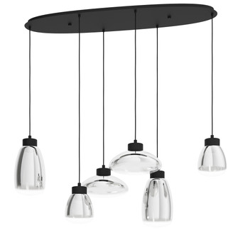 Sarnarra LED Linear Pendant in Black (217|390301A)