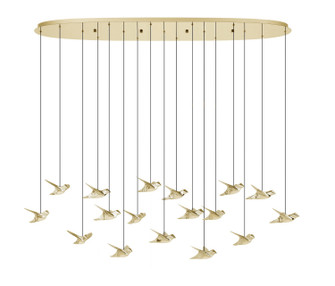 Paratebueno LED Linear Pendant in Brass (217|206641A)