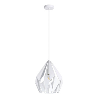 Carlton One Light Pendant in White (217|206089A)