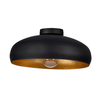 Mogano One Light Ceiling Mount in Black,Gold Leaf (217|206014A)