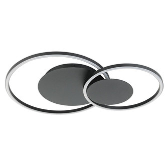 Palma LED Ceiling Mount in Structured Black (217|205749A)