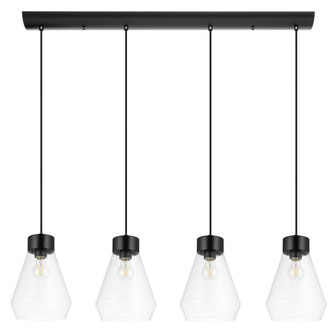 Montey Four Light Pendant in Matte Black (217|205322A)