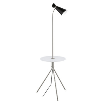Policara One Light Floor Lamp in Matte Nickel (217|203648A)