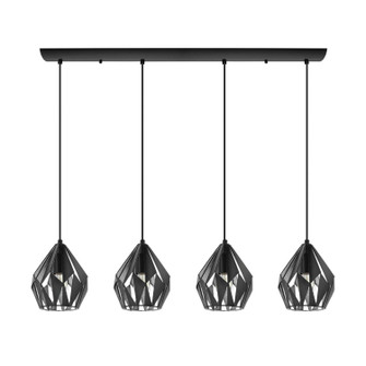 Carlton Four Light Pendant in Black (217|202039A)