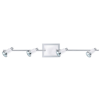Eridan Four Light Fixed Track Light in Chrome/Shiny White (217|200099A)