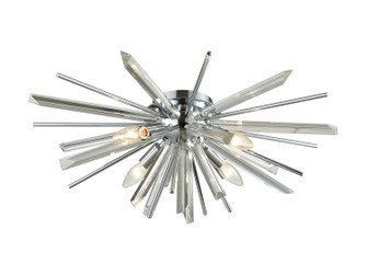 Palisades Ave. Four Light Flush Sconce in Chrome w/Clear Glass (192|HF8205-CH)