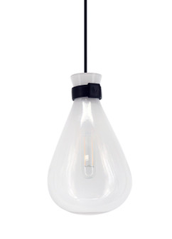 Del Mar One Light Pendant in White / Clear (192|HF8189-WHT)