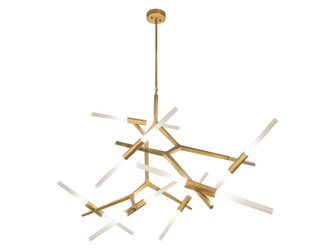 San Vicente Blvd. LED Chandelier in Brushed Brass (192|HF8060-14-BB)