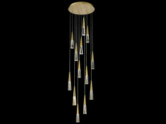 Encino LED Pendant in Brushed Brass (192|HF7713-BB)