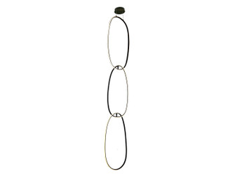 Circa Led LED Pendant in Black (192|HF5026-BK)