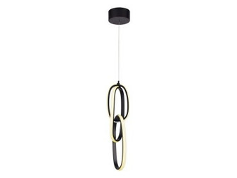 Circa LED Pendant in Black (192|HF5021-BK)
