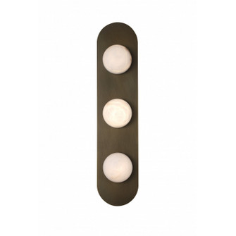 Sedona LED Wall Sconce in Alabaster / Aged Brass (192|HF2953-AB)