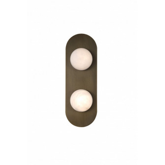 Sedona LED Wall Sconce in Alabaster / Aged Brass (192|HF2952-AB)