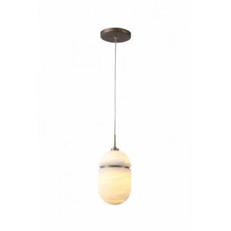 Sedona One Light Pendant in Alabaster / Aged Brass (192|HF2901-AB)