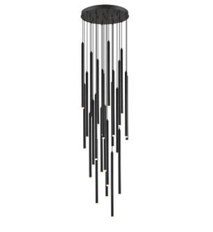 Filmore Ave. LED Chandelier in Black (192|HF2800-BLK)
