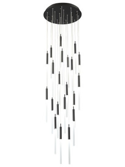 Main St. LED Pendant in Black (192|HF2021-FR-BK)