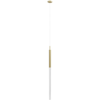 Main St. LED Pendant in Brushed Brass (192|HF2020-SNW-BB)