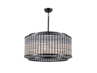 Waldorf 12 Light Chandelier in Polished Gunmetal (192|HF1928-GM)