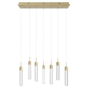 The Original Glacier LED Pendant in Brushed Brass (192|HF1900-7-GL-BB-SNW)