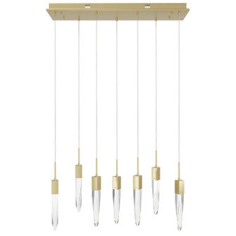 Aspen LED Pendant in Brushed Brass (192|HF1900-7-AP-BB-C)
