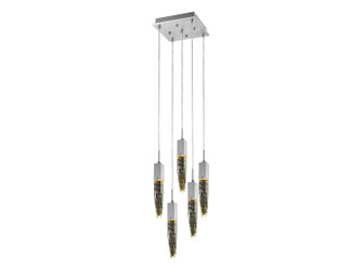 Aspen LED Pendant in Polished Chrome (192|HF1900-5-AP-CH)
