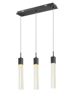 The Original Glacier LED Pendant in Black (192|HF1900-3-GL-BK-C)