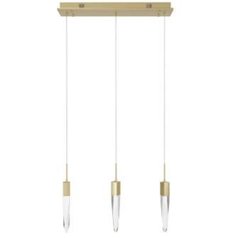 Aspen LED Pendant in Brushed Brass (192|HF1900-3-AP-BB-C)