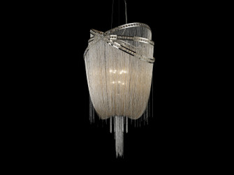 Wilshire Blvd. Nine Light Chandelier in Polish Nickel/Crystal (192|HF1610-NCK)