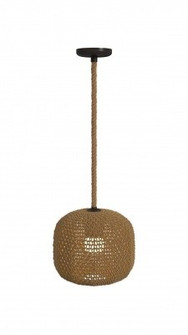 Malibu One Light Pendant in natural Hemp Rope (192|HF1004-RP)