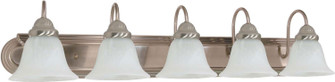 Ballerina Five Light Vanity in Brushed Nickel (72|60-323)