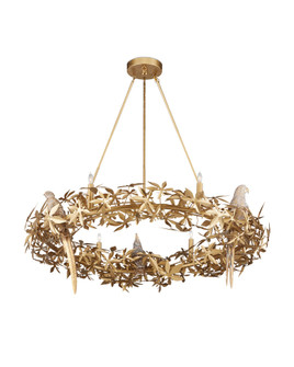 Aviary Six Light Chandelier in Swedish Gold (142|9000-1320)