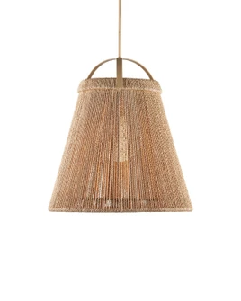 Parnell One Light Pendant in Natural/Frosted White/Beige (142|9000-1303)