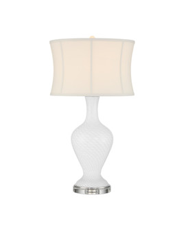 Zeta White Table Lamp One Light Table Lamp in White / Clear (142|6000-1009)