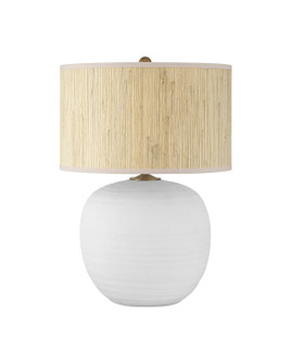 Zena One Light Table Lamp in Textured White (142|6000-1008)