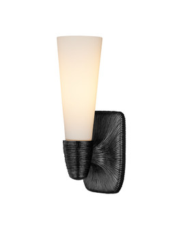 Bonaz One Light Wall Sconce in Opaque White / Oil Rubbed Bronze (142|5800-0068)
