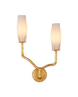 Mathilda Two Light Wall Sconce in White / Matte Gold (142|5000-0285)