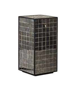 Mosaico Pedestal in Ebony / Antique Mirror (142|3000-0329)
