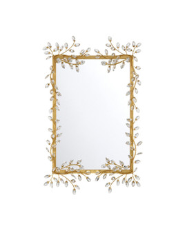 Forget-Me-Not Mirror in Clear/Chinois Gold Leaf (142|1000-0161)