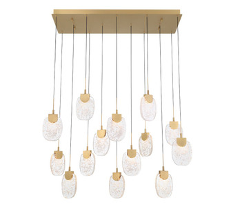 Castelo LED Chandelier in Painted Antique Brass (541|12294-030)