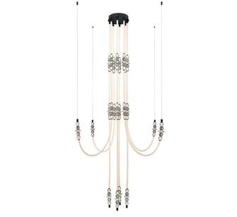 Alcamo LED Chandelier in Matte Black (541|12285-02)
