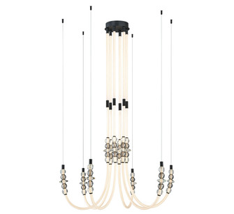 Alcamo LED Chandelier in Matte Black (541|12284-02)