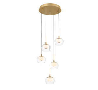 Manarola LED Chandelier in Painted Antique Brass (541|12266-030)