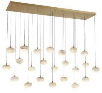 Calcolo LED Chandelier in Painted Antique Brass (541|12246-030)