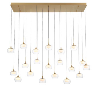 Manarola LED Chandelier in Painted Antique Brass (541|12244-030)