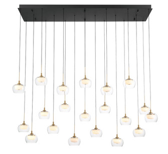 Manarola LED Chandelier in Matte Black (541|12244-02)