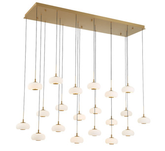 Adelfia LED Chandelier in Painted Antique Brass (541|12242-030)