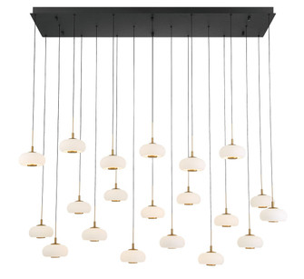 Adelfia LED Chandelier in Matte Black (541|12242-02)
