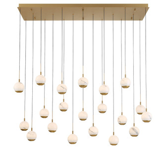 Baveno LED Chandelier in Painted Antique Brass (541|12240-030)