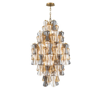 Veneto 20 Light Chandelier in Aged Brass (541|12201-022)